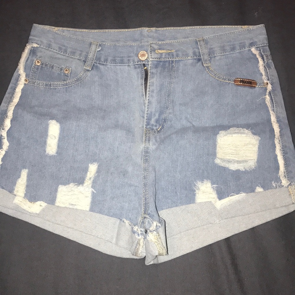 Denim shorts